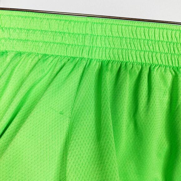 Nike Womens Small S Cool Mesh Training Shorts Electric Green Blue Workout Liner - Picture 4 of 10